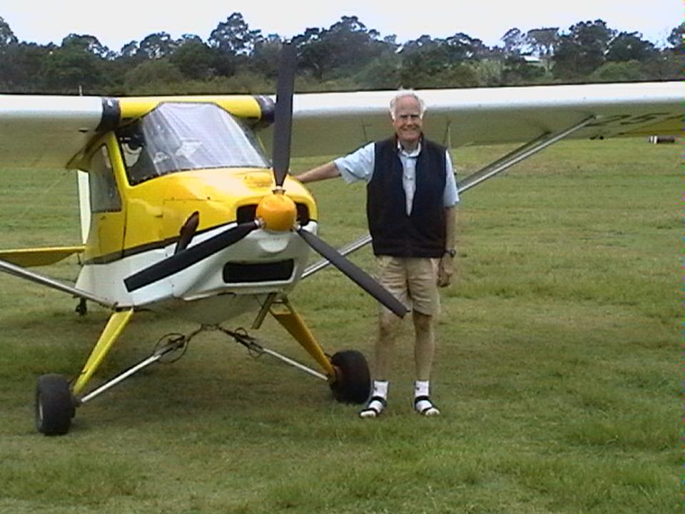 Dad  and his machine